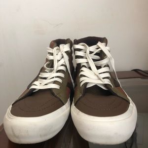 Vans leather high top for sale